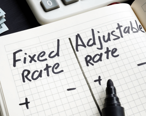 Fixed rate and adjustable rate mortgage