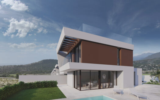 CONTEMPORARY 3-BED SEA-VIEW VILLA WITH INFINITY POOL & SOLARIUM