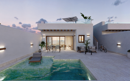 GREAT VALUE 2 & 3 BED VILLAS WITH POOLS & SOLARIA IN TORRE PACHECO