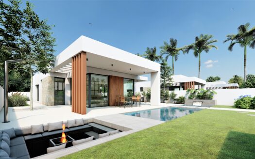 SOUTH-FACING MODERN VILLA WITH POOL & FIRE-PIT