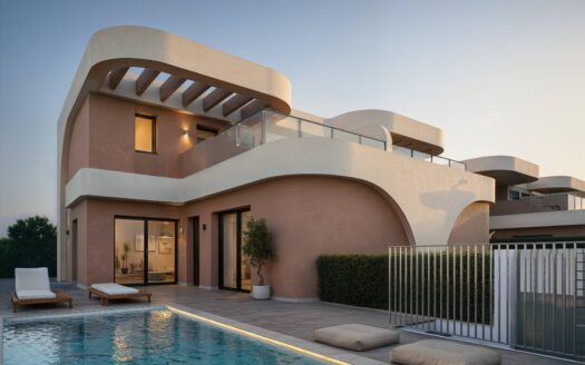 ART-DECO STYLED 3-BED LINKED VILLA IN DAYA NUEVA