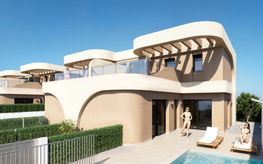 ART-DECO STYLED 3-BED LINKED VILLA IN DAYA NUEVA