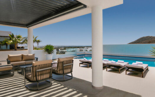 MODERN 3-STOREY 4-BED VILLA WITH 10m POOL, SEA & COUNTRY VIEWS