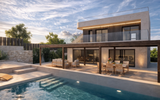 BESPOKE LUXURY 3-BED VILLA ON STUNNING COASTAL PLOT OVERLOOKING THE MED