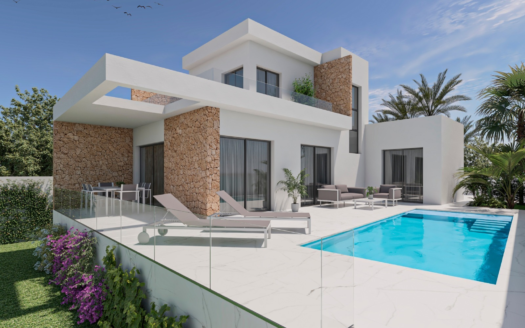 LUXURY NEW 3-BED VILLA WITH POOL & BASEMENT IN LA MARINA URB.